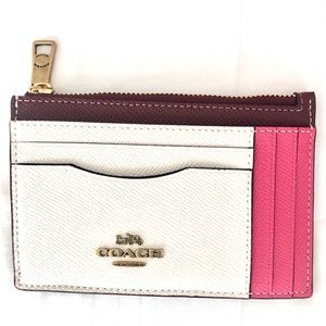 NWOT Coach Zip Card Wallet